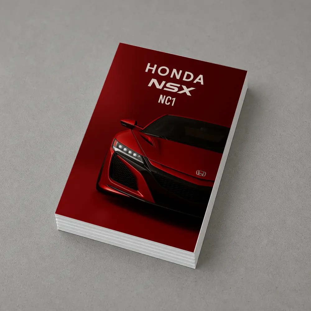 Honda NSX NC1 Red Sports Car Art – Postcards