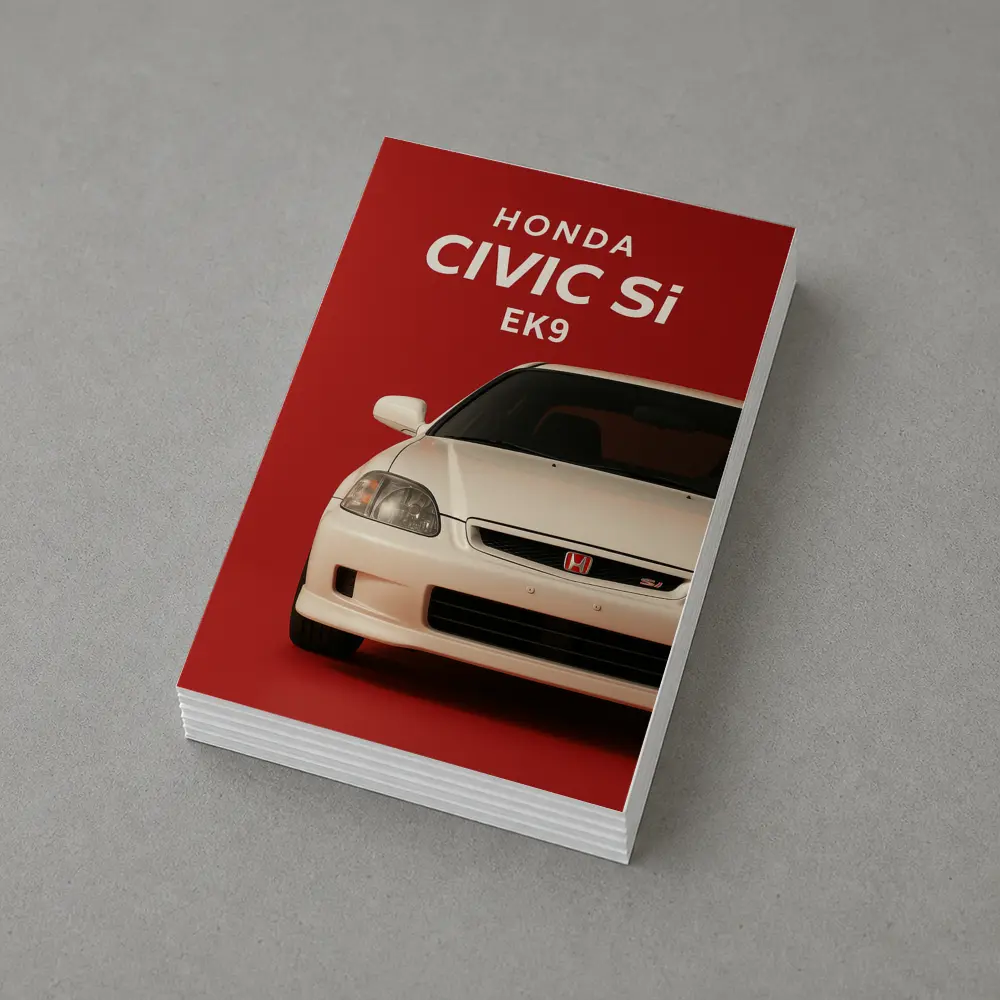 Honda Civic Si EK9 Red Background – Postcards