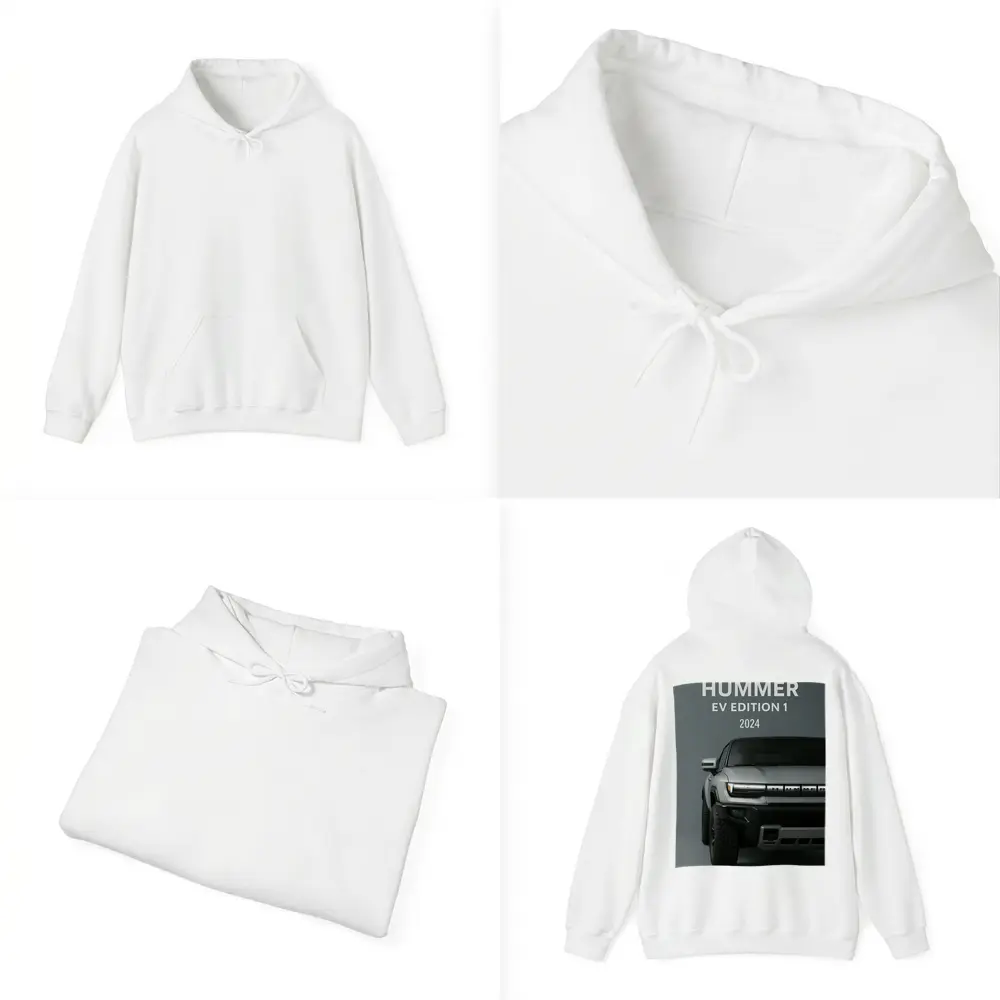 Hummer EV Edition One Silver Truck Front – Hoodies