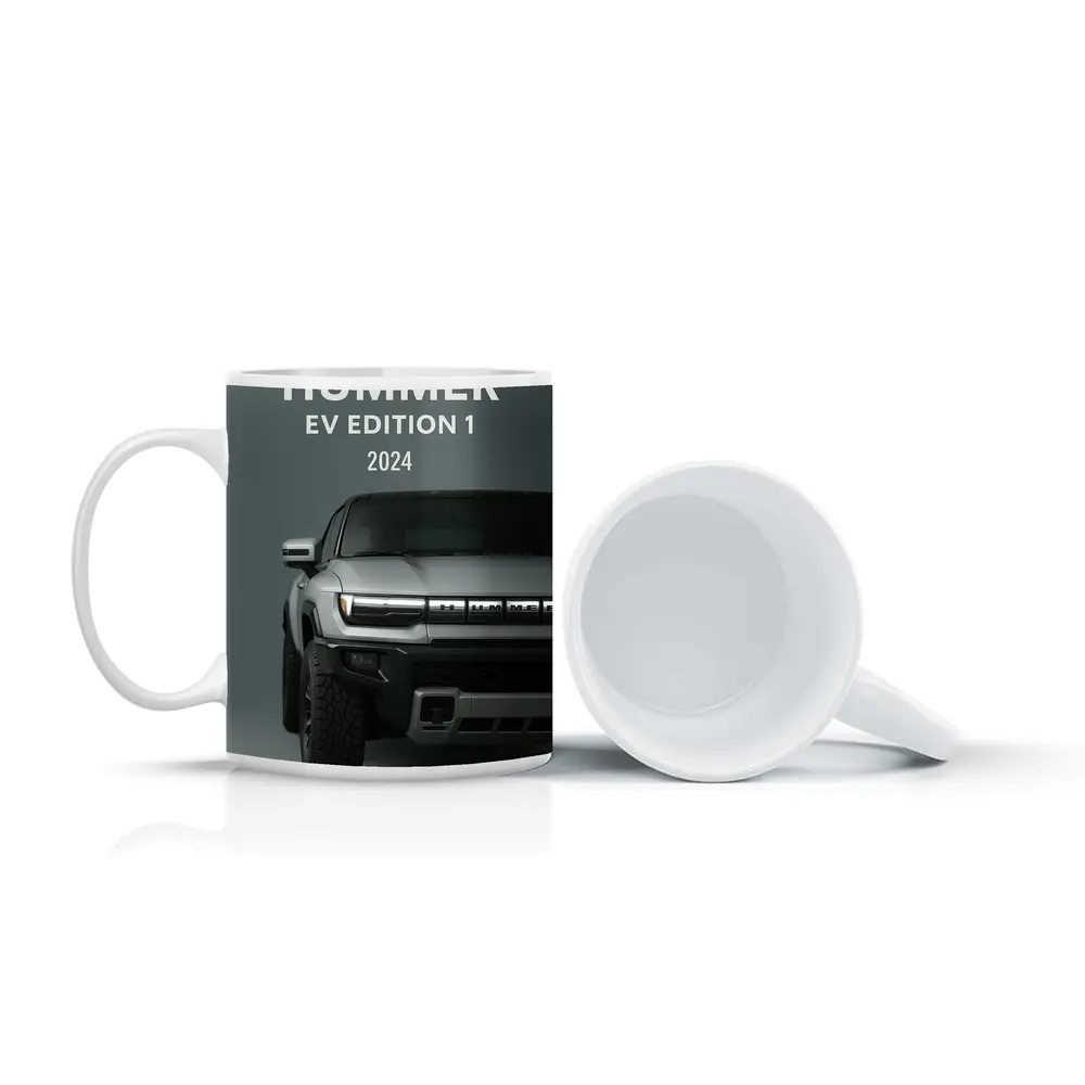 Hummer EV Edition One Silver Truck Front – Mugs