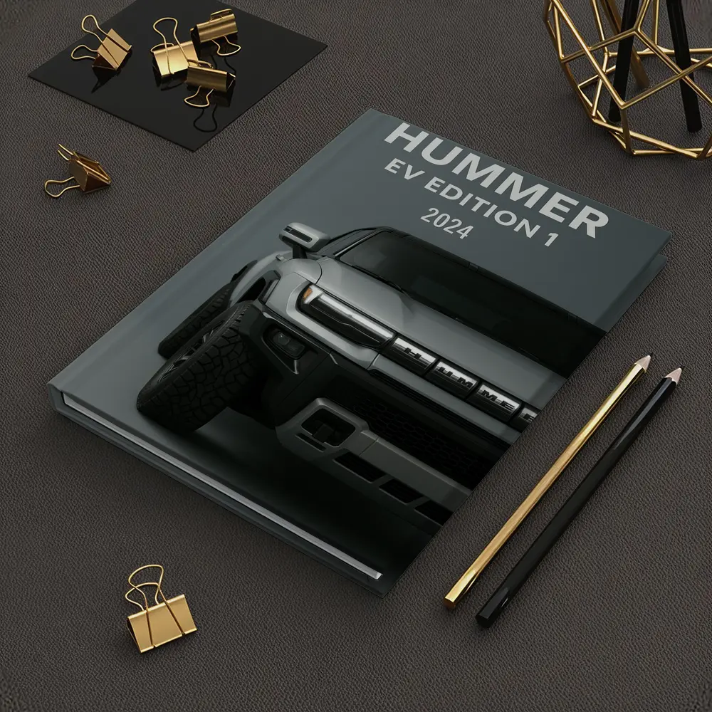Hummer EV Edition One Silver Truck Front – Notebooks