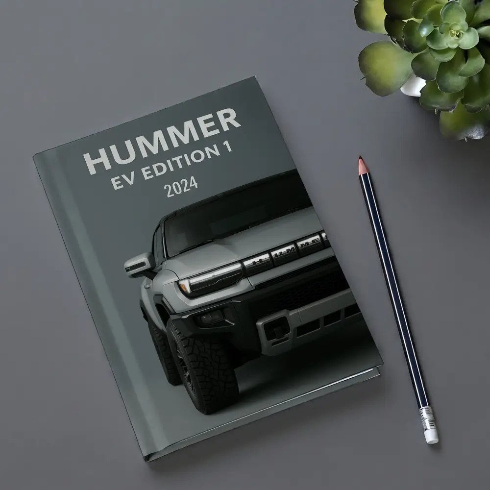 Hummer EV Edition One Silver Truck Front – Notebooks