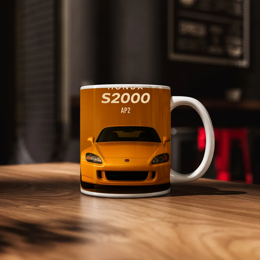 Honda S2000 AP2 Yellow Studio Shot – Mugs