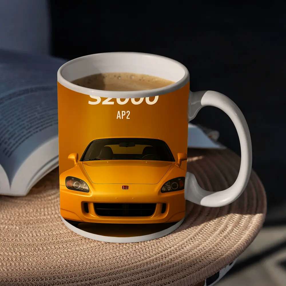 Honda S2000 AP2 Yellow Studio Shot – Mugs