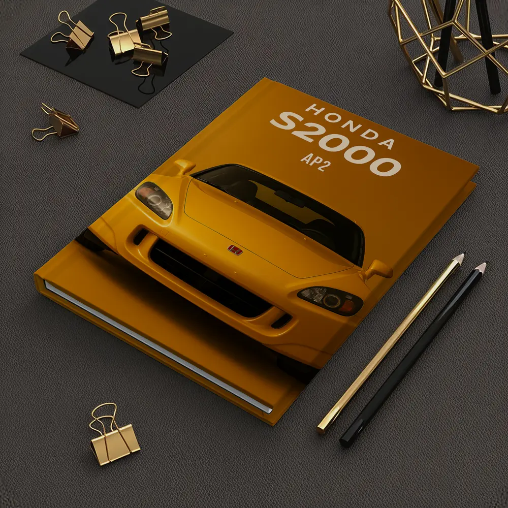 Honda S2000 AP2 Yellow Studio Shot – Notebooks