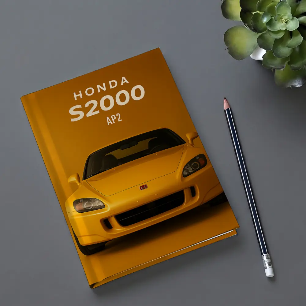 Honda S2000 AP2 Yellow Studio Shot – Notebooks