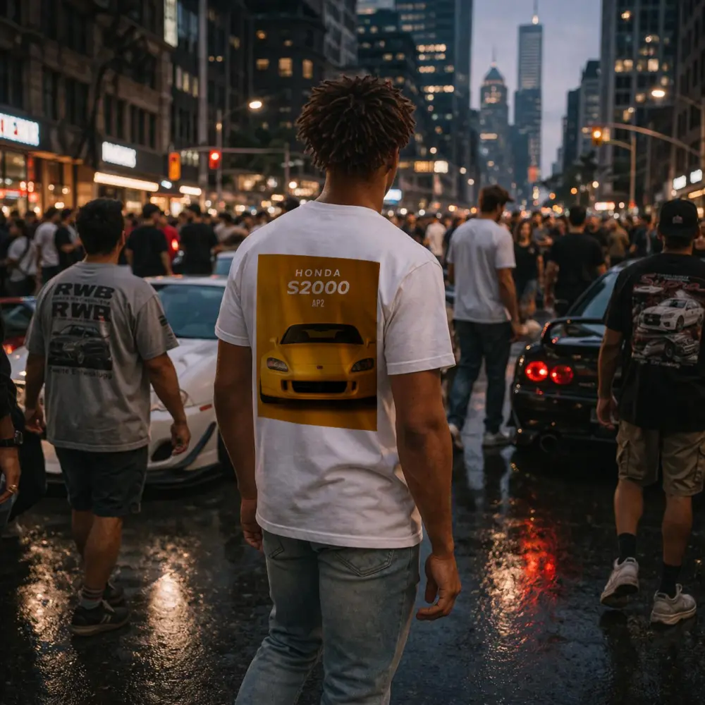 Honda S2000 AP2 Yellow Studio Shot – T-Shirts