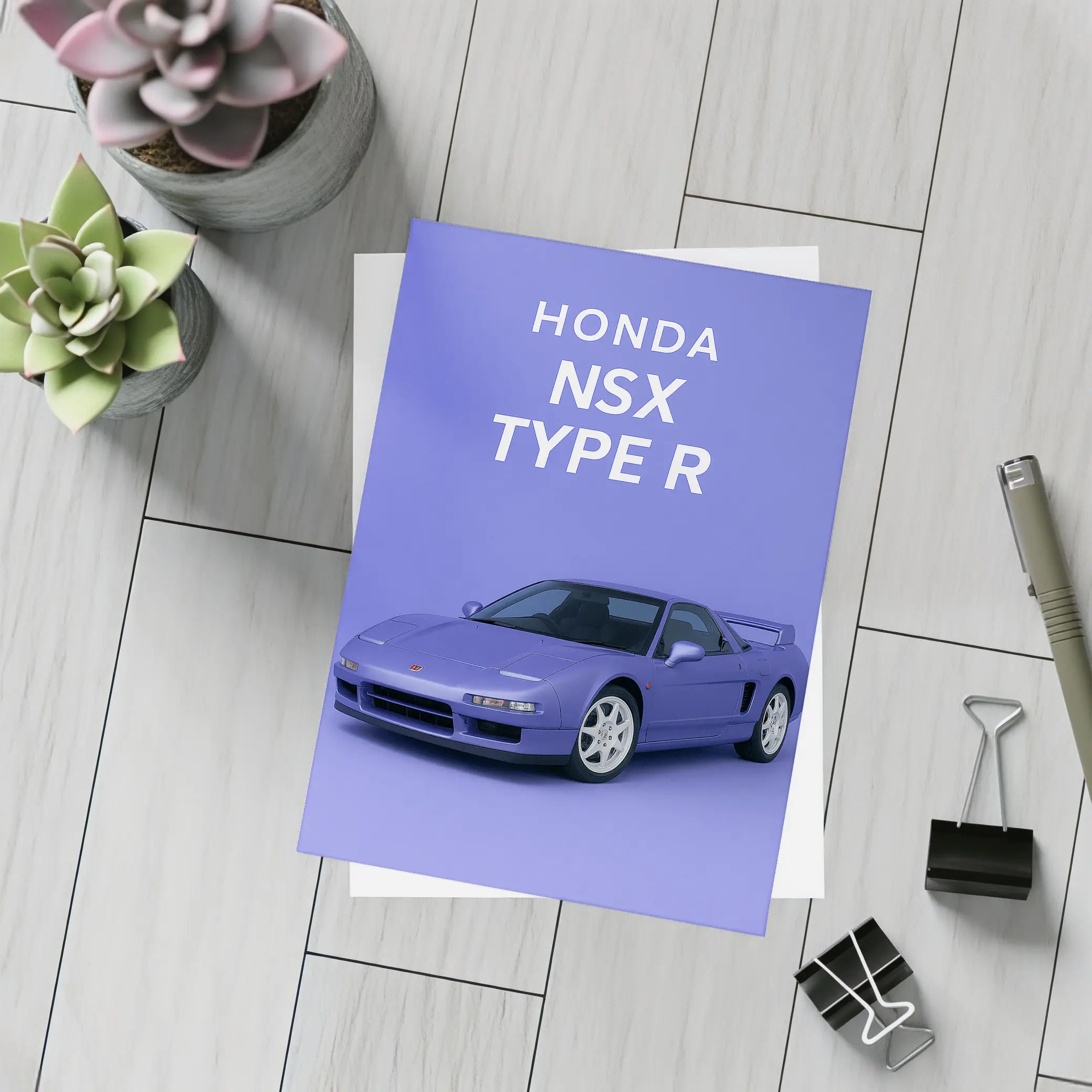 Honda NSX Type R Blue Studio – Postcards