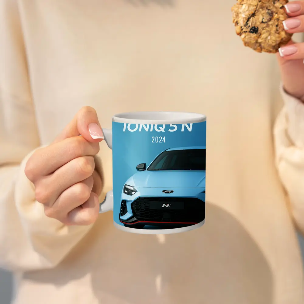 Hyundai Ioniq Five N Front View Blue – Mugs