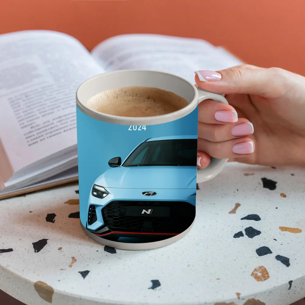 Hyundai Ioniq Five N Front View Blue – Mugs