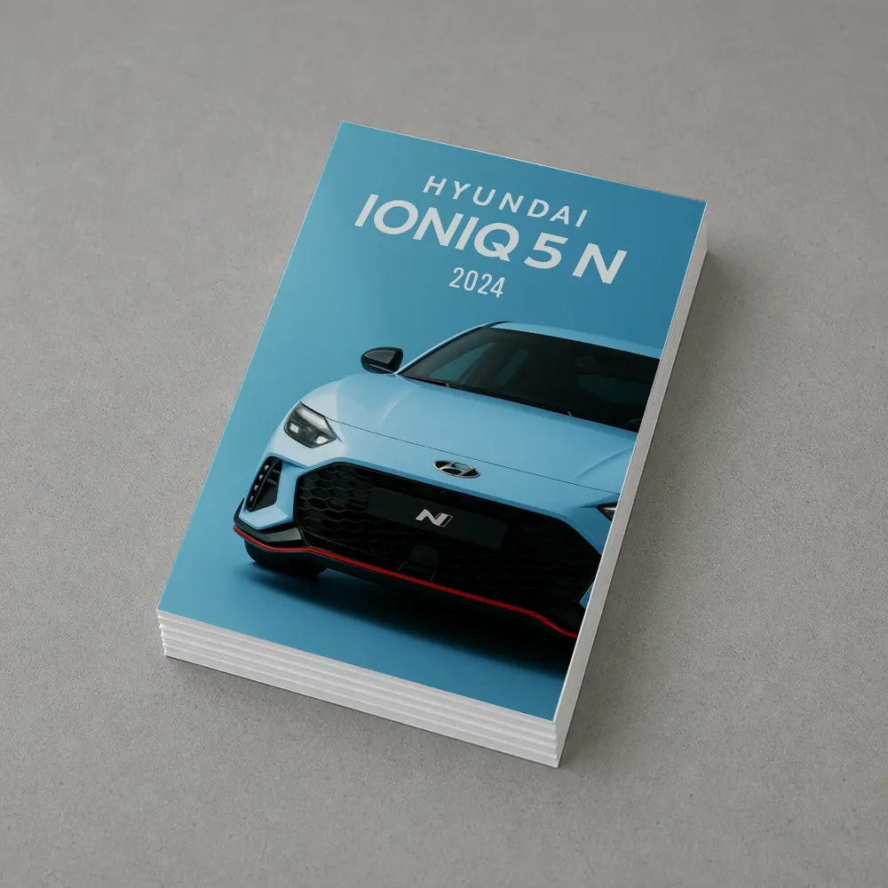 Hyundai Ioniq Five N Front View Blue – Postcards