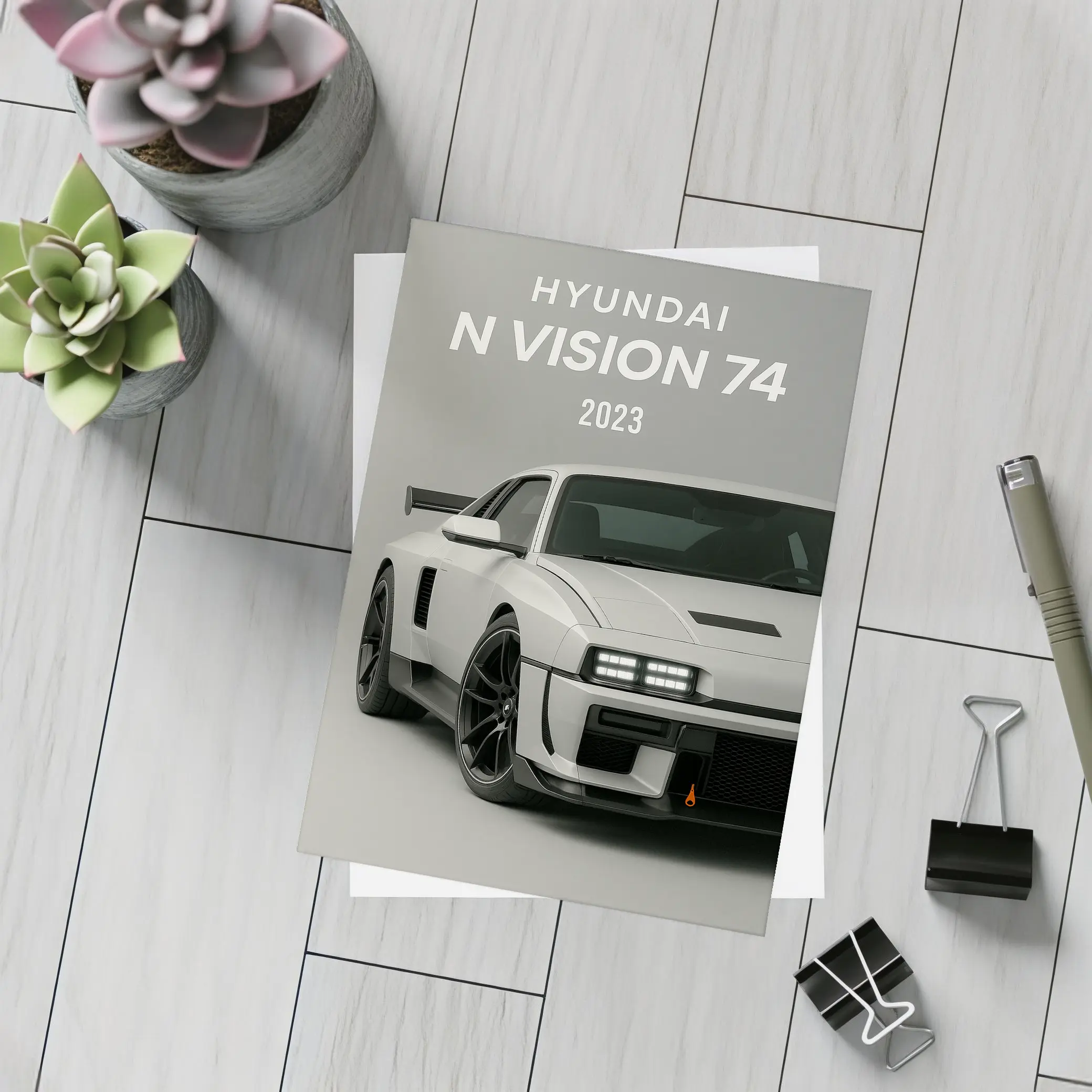 Hyundai N Vision 74 Gray Studio – Postcards