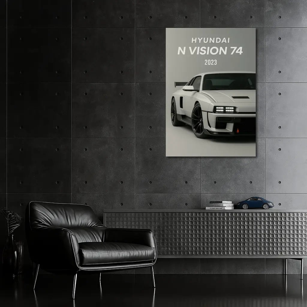 Hyundai N Vision 74 Gray Studio – Wall Art