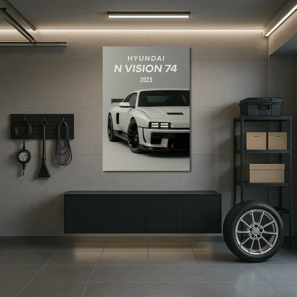 Hyundai N Vision 74 Gray Studio – Wall Art