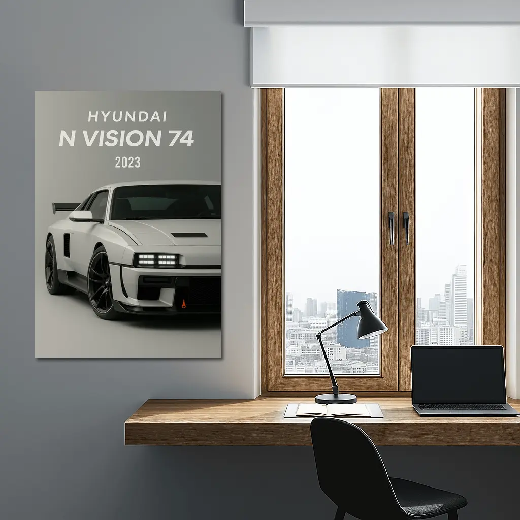 Hyundai N Vision 74 Gray Studio – Wall Art