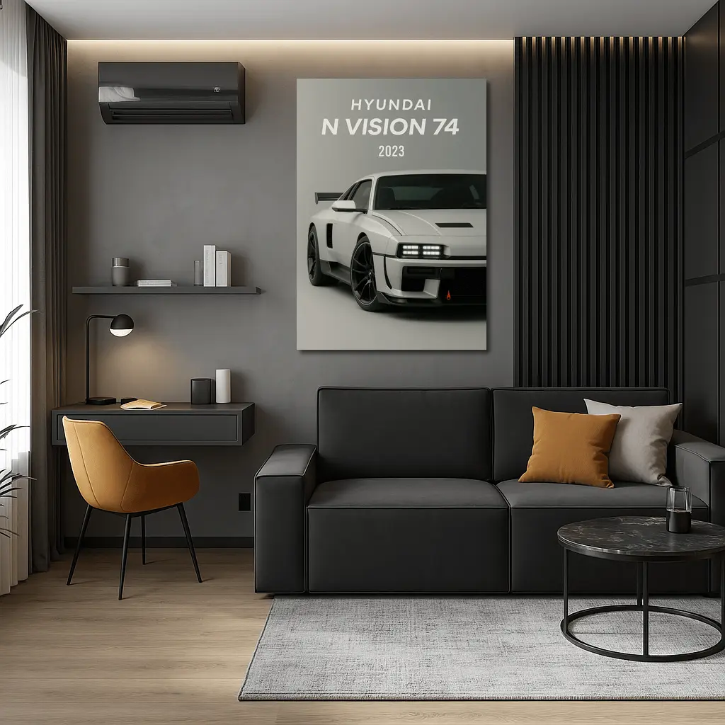 Hyundai N Vision 74 Gray Studio – Wall Art