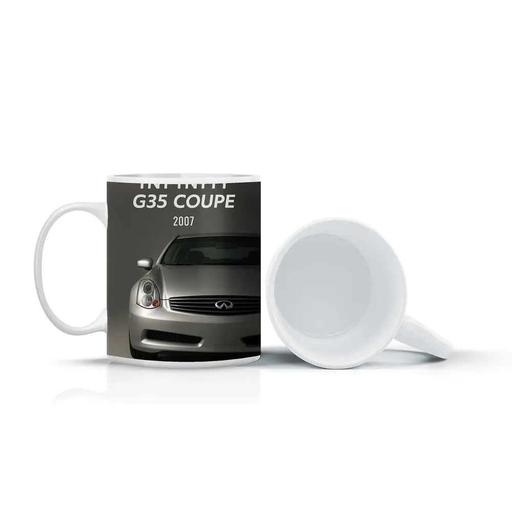 Infiniti G35 Coupe Front View Gray – Mugs