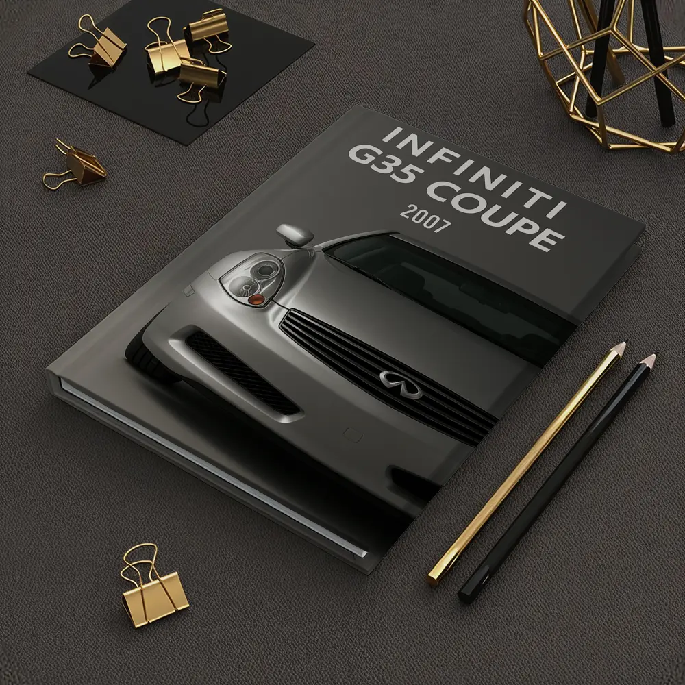 Infiniti G35 Coupe Front View Gray – Notebooks