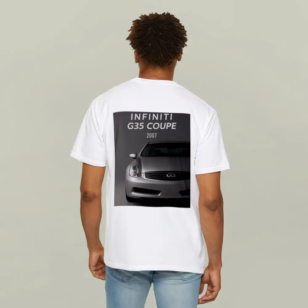 Infiniti G35 Coupe Front View Gray – T-Shirts