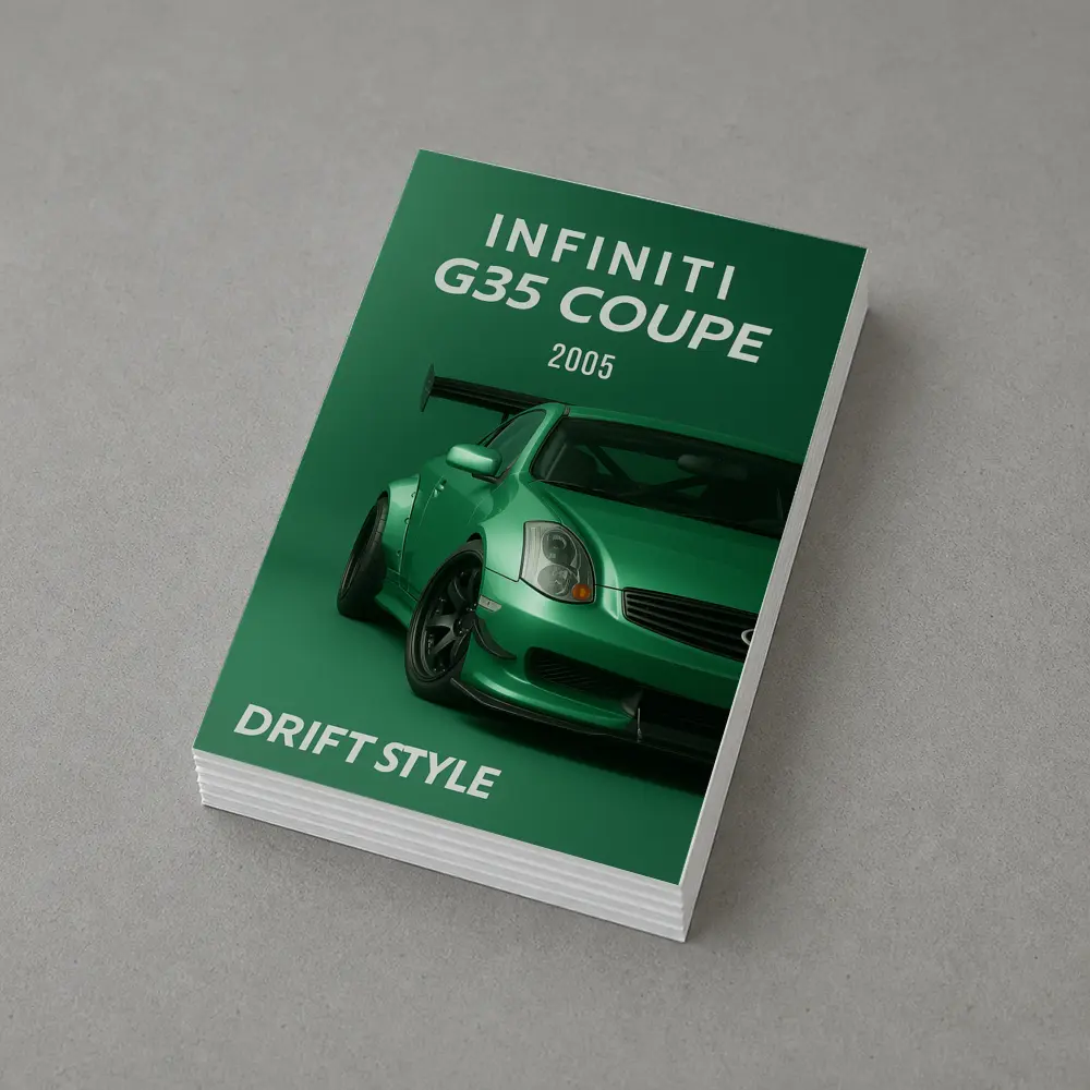 Infiniti G35 Coupe Green Drift Style – Postcards