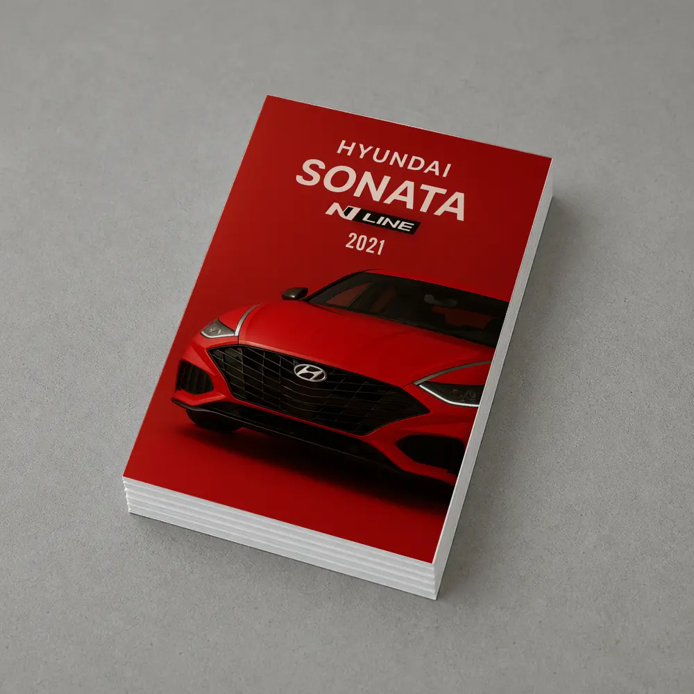 Hyundai Sonata N Line Red Studio – Postcards