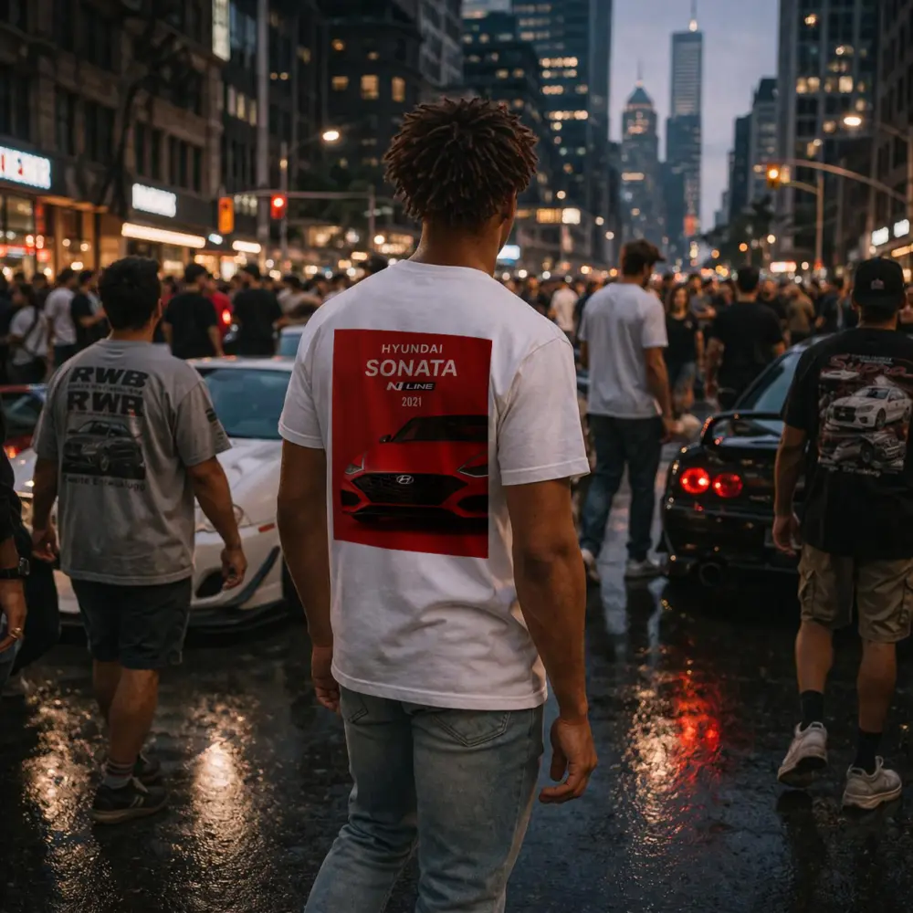 Hyundai Sonata N Line Red Studio – T-Shirts