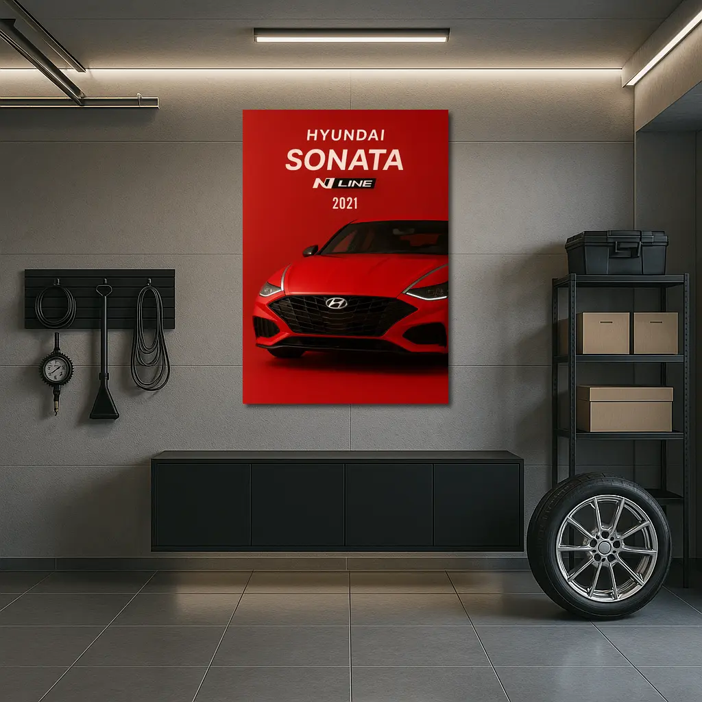Hyundai Sonata N Line Red Studio – Wall Art