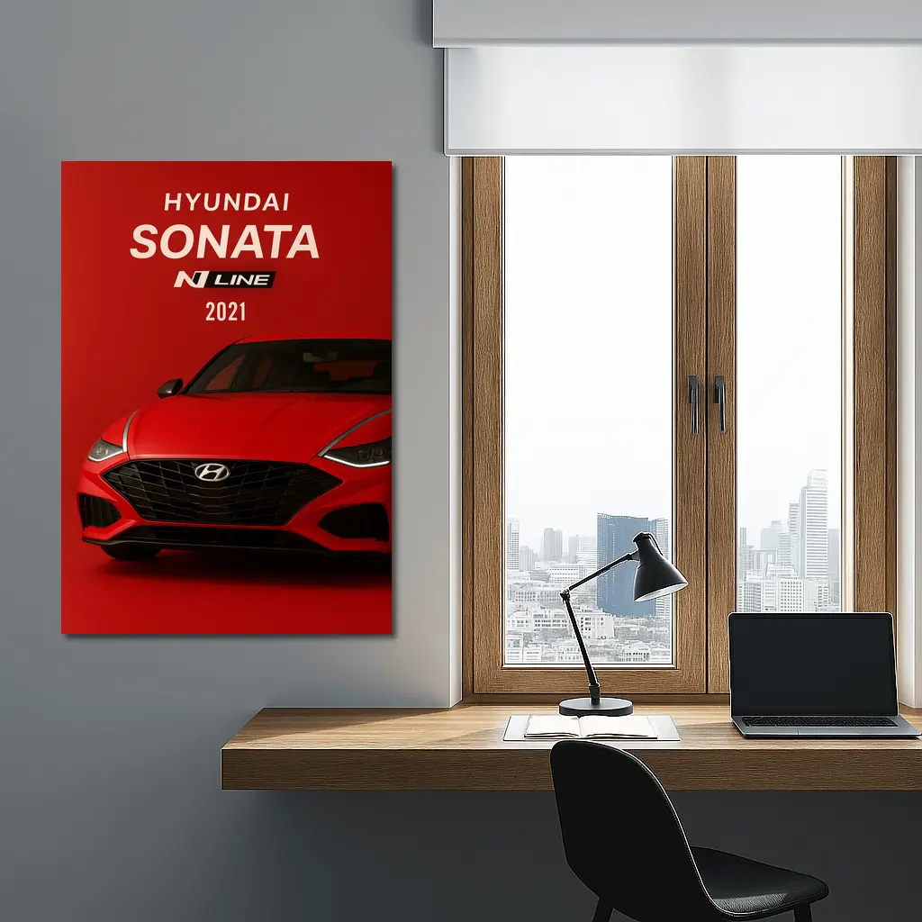 Hyundai Sonata N Line Red Studio – Wall Art