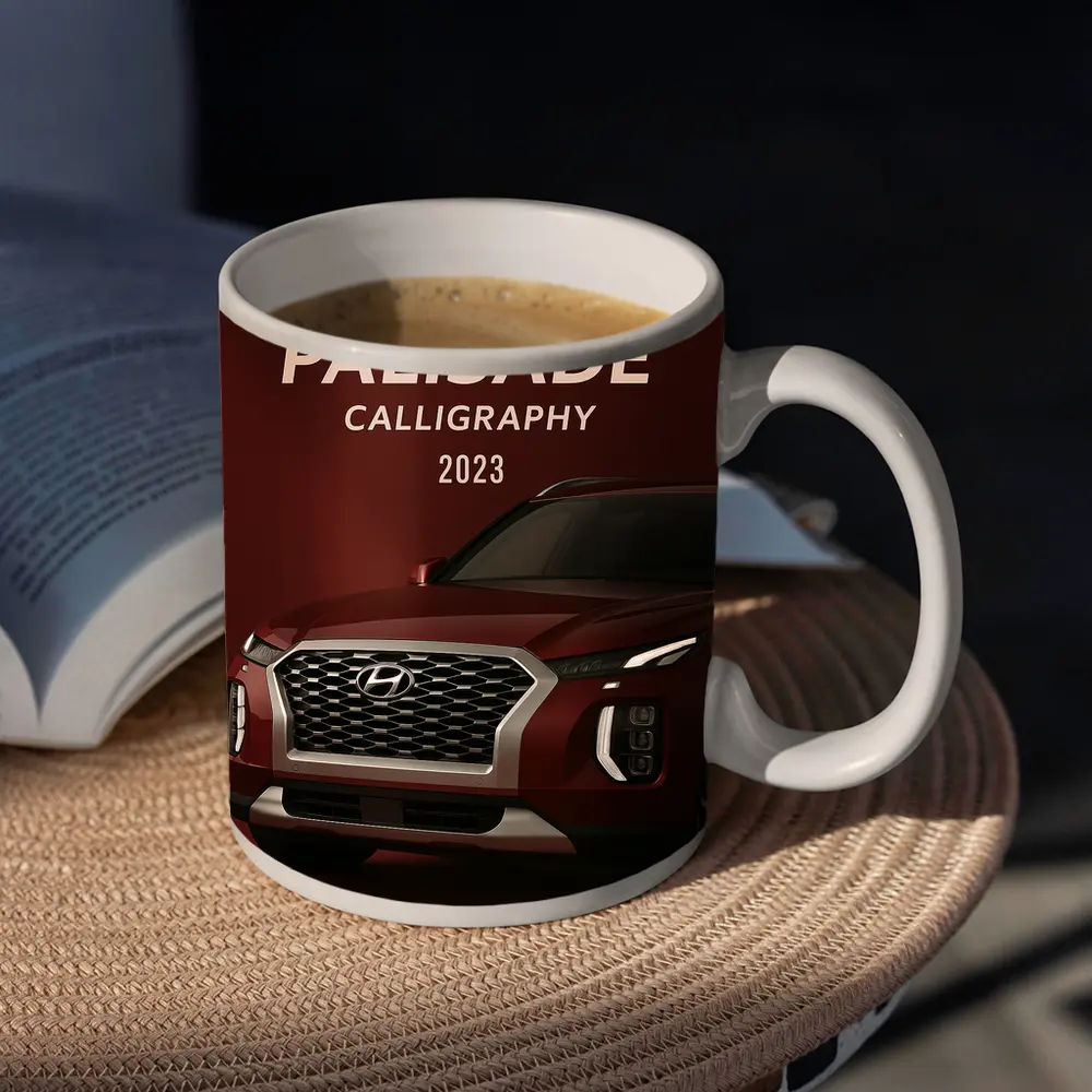 Hyundai Palisade Calligraphy SUV Dark Red – Mugs
