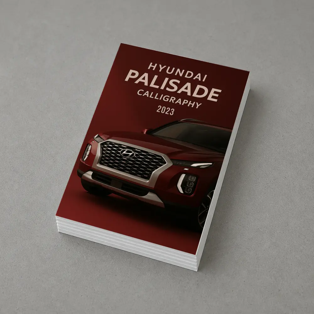 Hyundai Palisade Calligraphy SUV Dark Red – Postcards