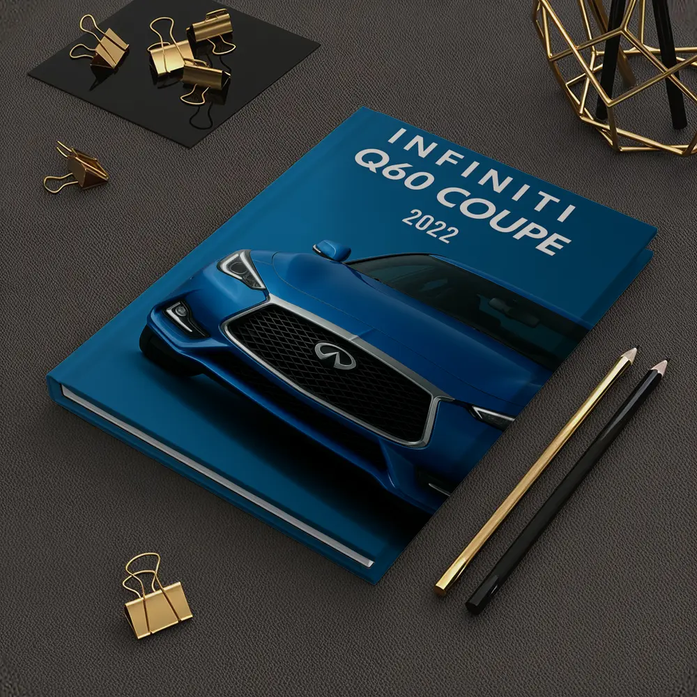 Infiniti Q60 Coupe Blue Studio Shot – Notebooks
