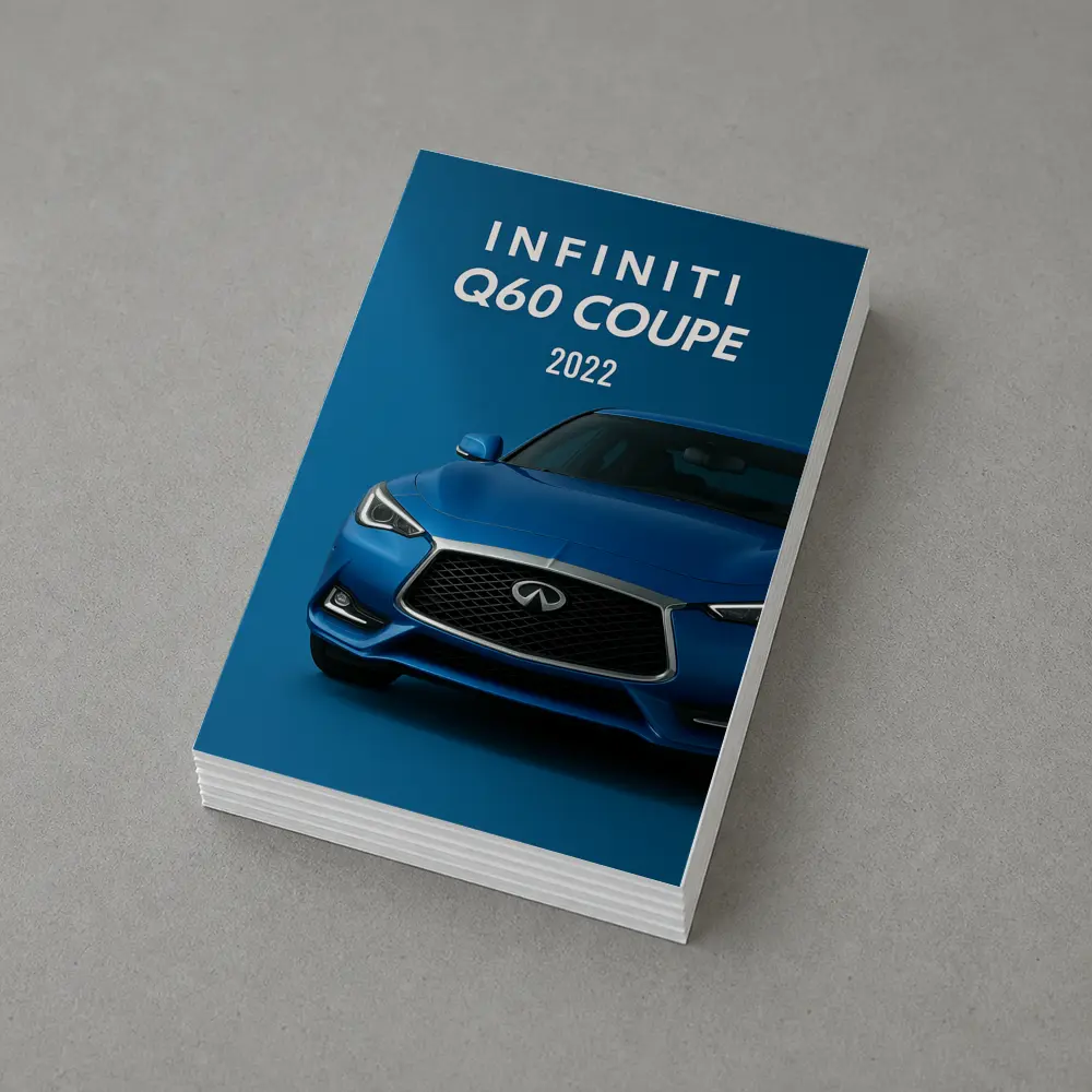 Infiniti Q60 Coupe Blue Studio Shot – Postcards