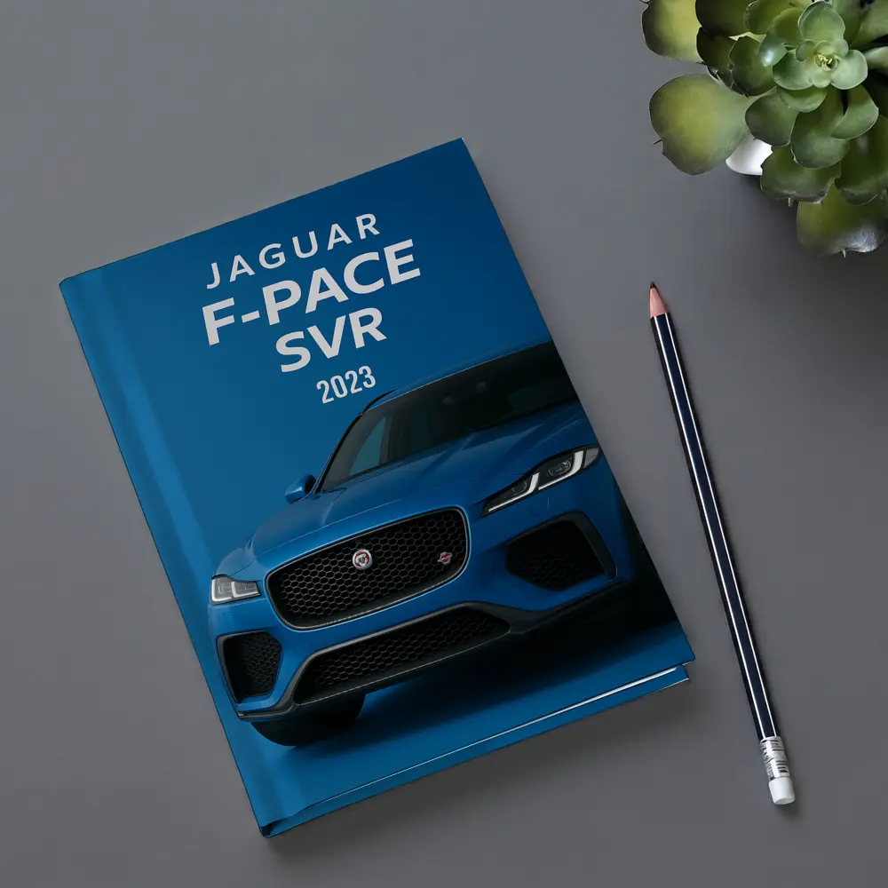 Jaguar F-Pace SVR Blue Studio Shot – Notebooks