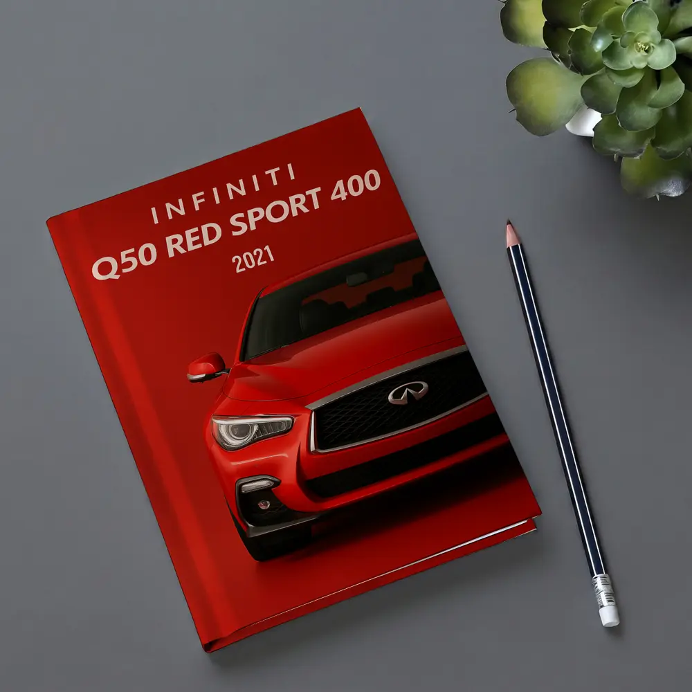 Infiniti Q50 Red Sport Front View – Notebooks