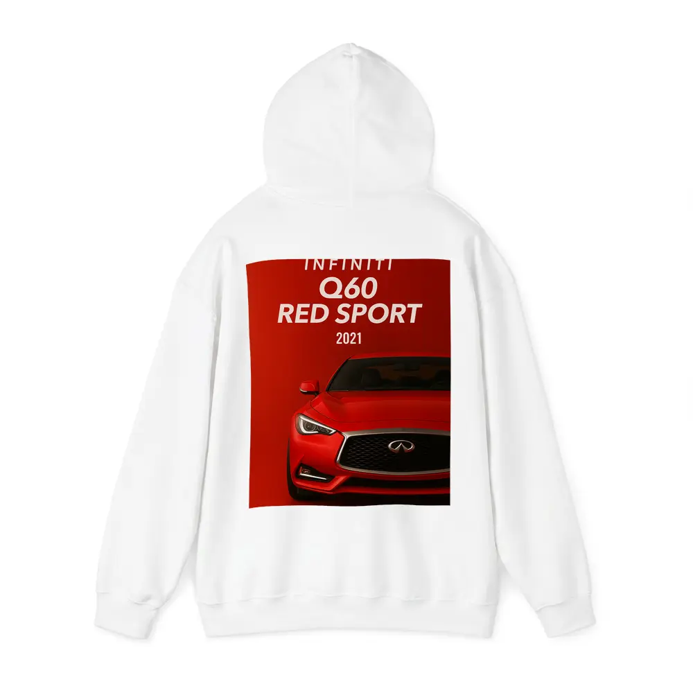 Infiniti Q60 Red Sport Front View – Hoodies