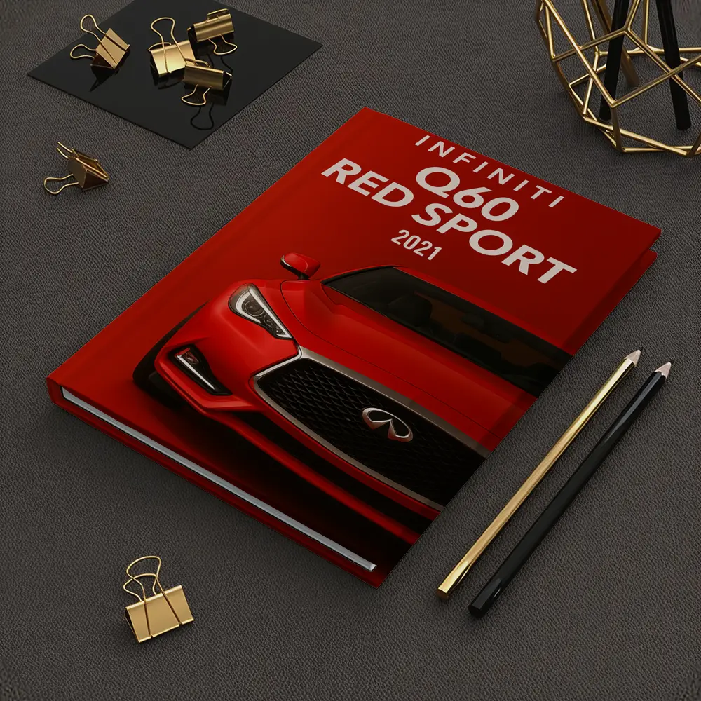 Infiniti Q60 Red Sport Front View – Notebooks