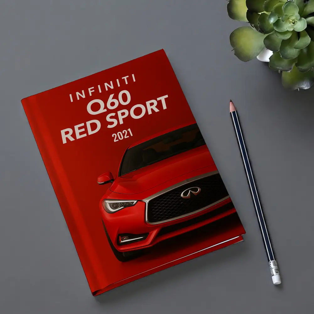 Infiniti Q60 Red Sport Front View – Notebooks