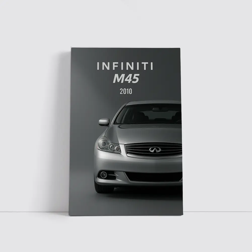 2010 Infiniti M45 Silver Front View – Wall Art