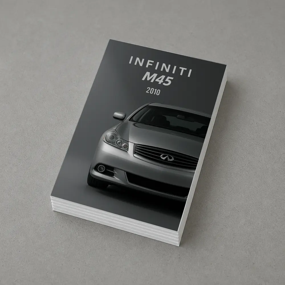 2010 Infiniti M45 Silver Front View – Postcards