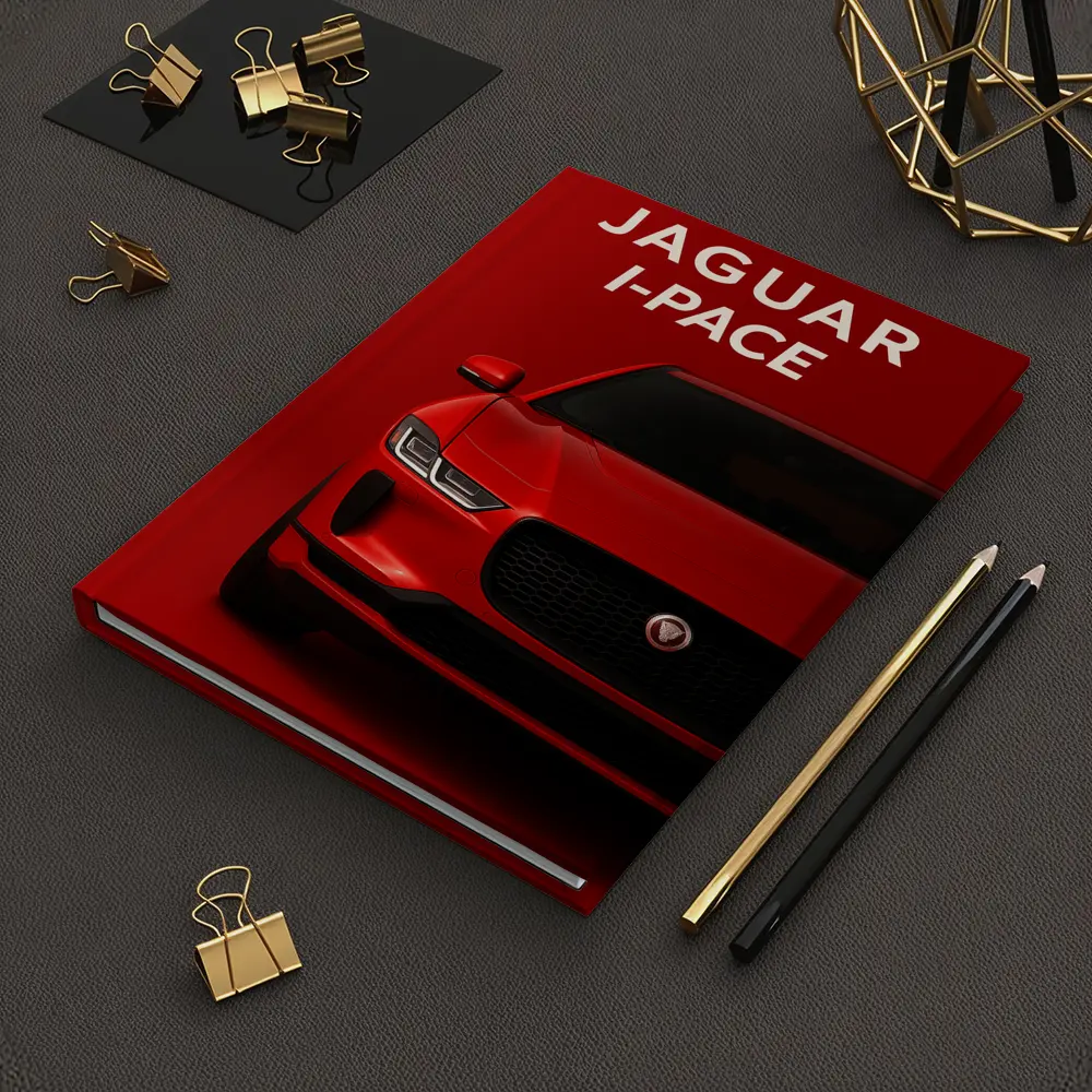 Jaguar I-Pace Red Electric SUV Art – Notebooks