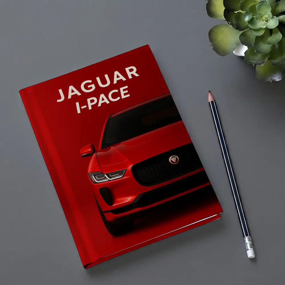 Jaguar I-Pace Red Electric SUV Art – Notebooks