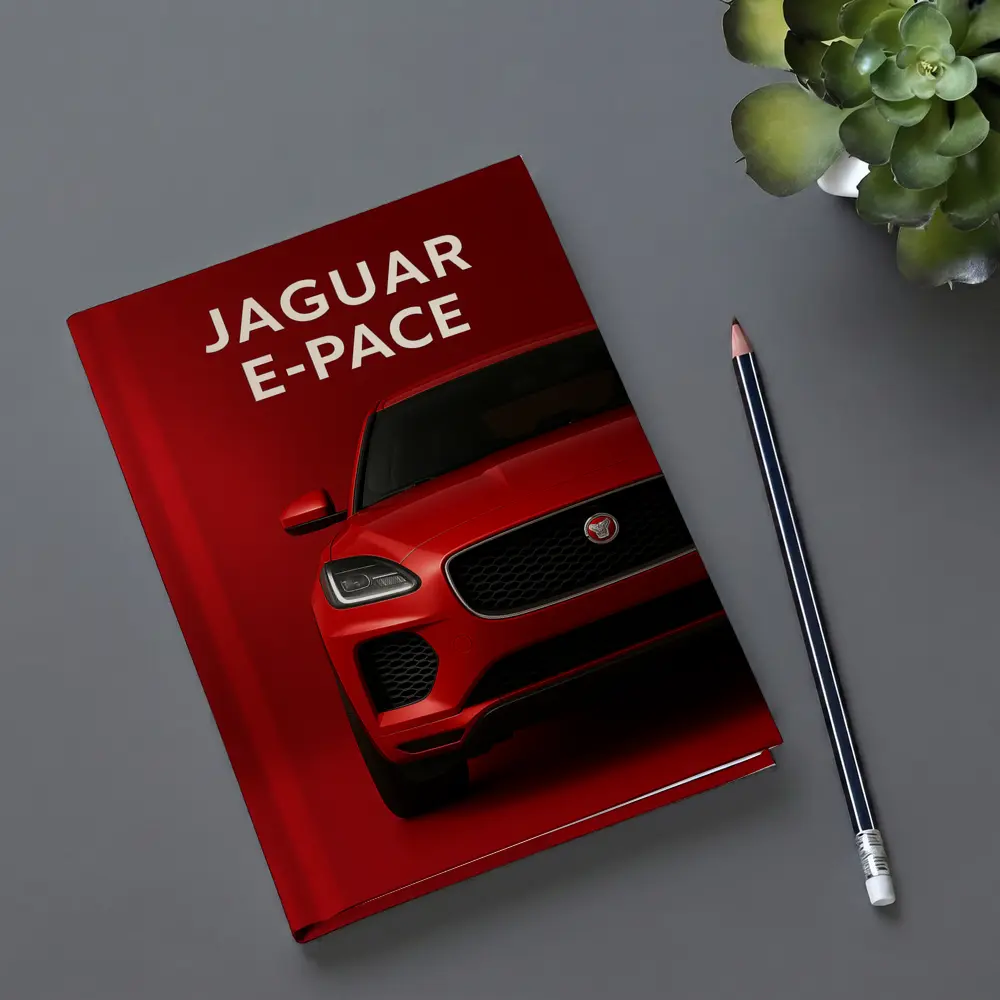 Jaguar E-Pace Red SUV Front View – Notebooks