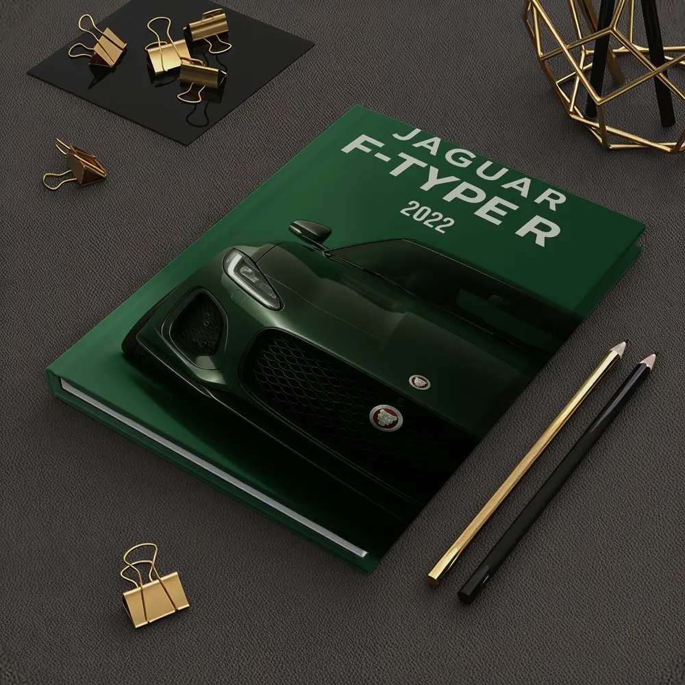 Jaguar F-Type R Green Sports Car Front – Notebooks