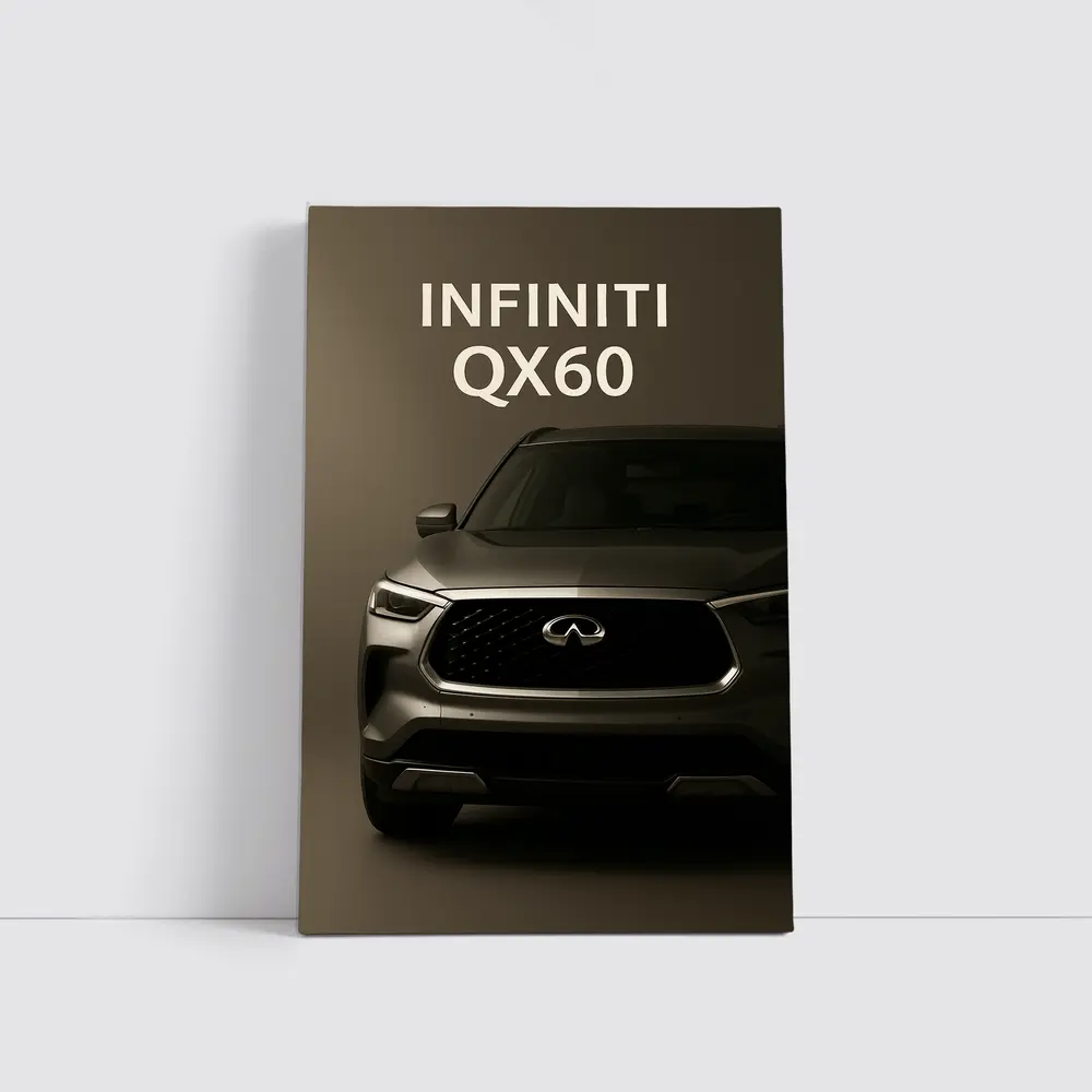 Infiniti QX60 SUV Dark Studio Front View – Wall Art