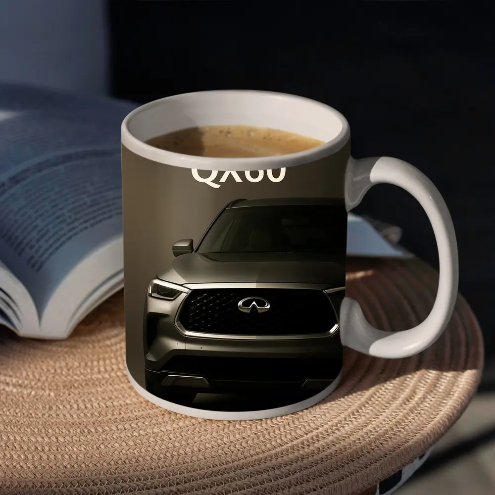 Infiniti QX60 SUV Dark Studio Front View – Mugs