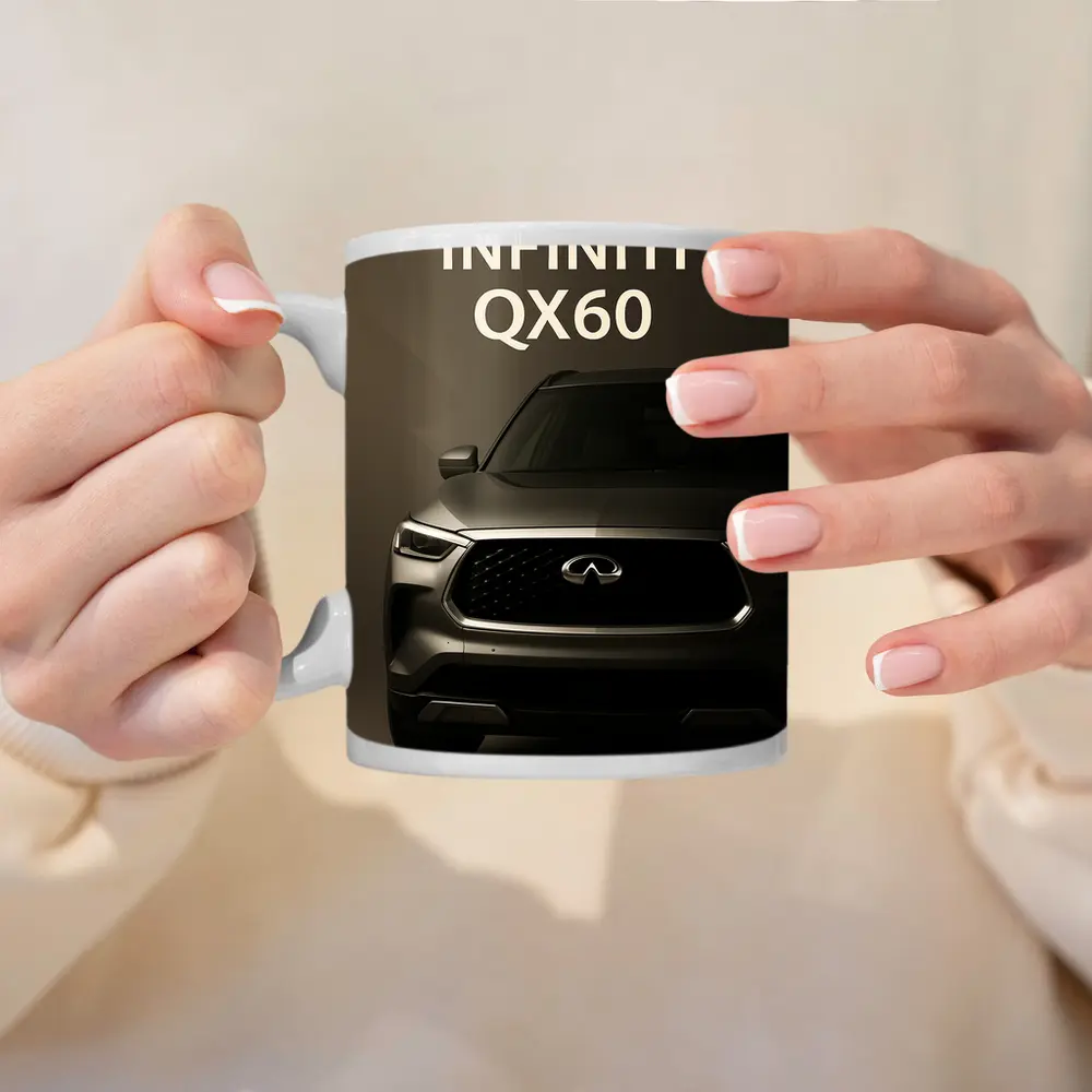Infiniti QX60 SUV Dark Studio Front View – Mugs