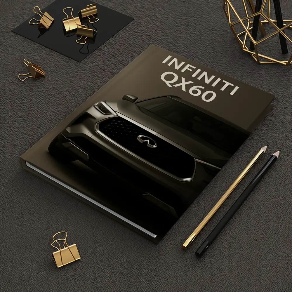 Infiniti QX60 SUV Dark Studio Front View – Notebooks