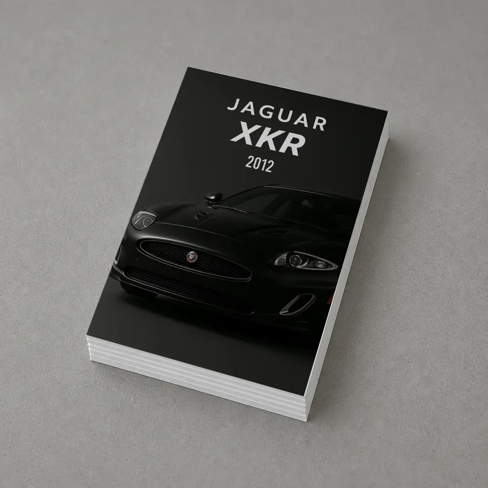 Jaguar XKR 2012 Black Sports Car Dark – Postcards