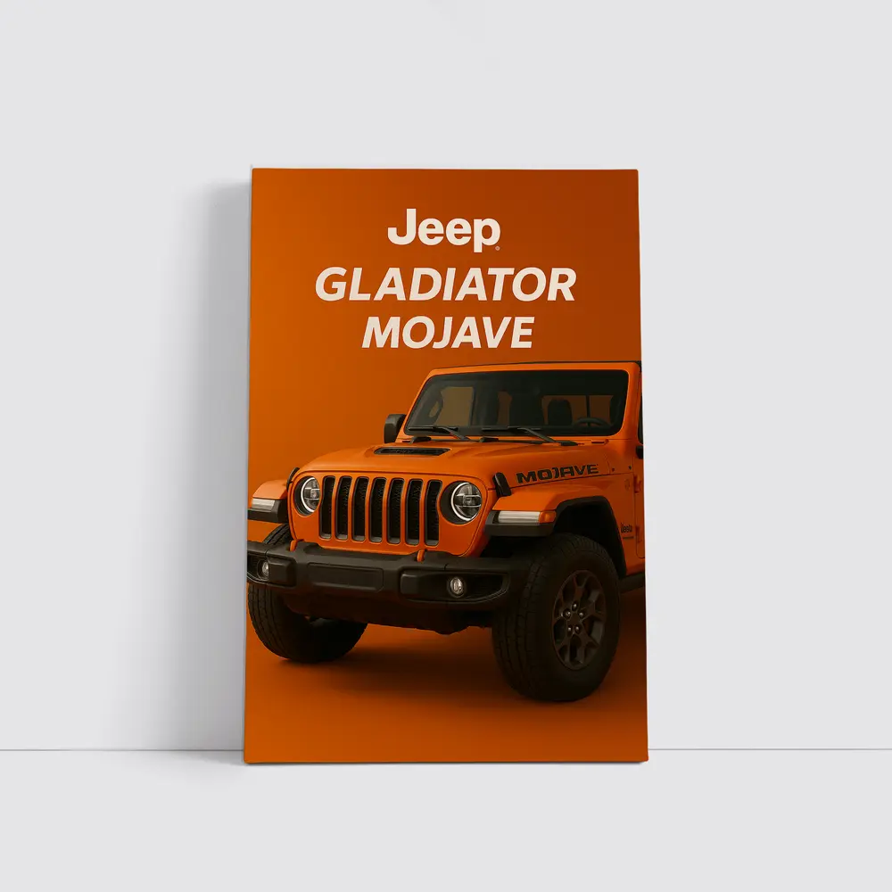 Jeep Gladiator Mojave Orange Off Road Truck – Wall Art