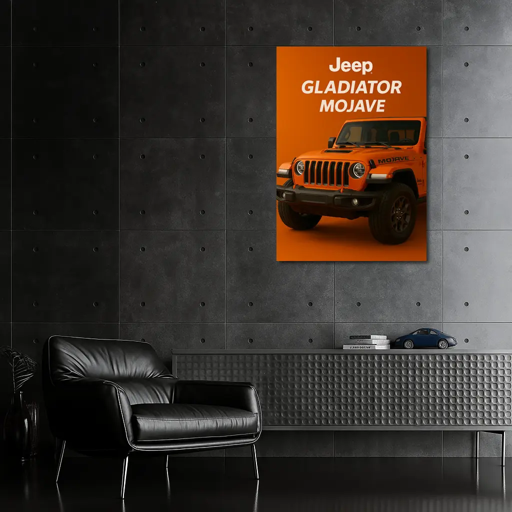 Jeep Gladiator Mojave Orange Off Road Truck – Wall Art